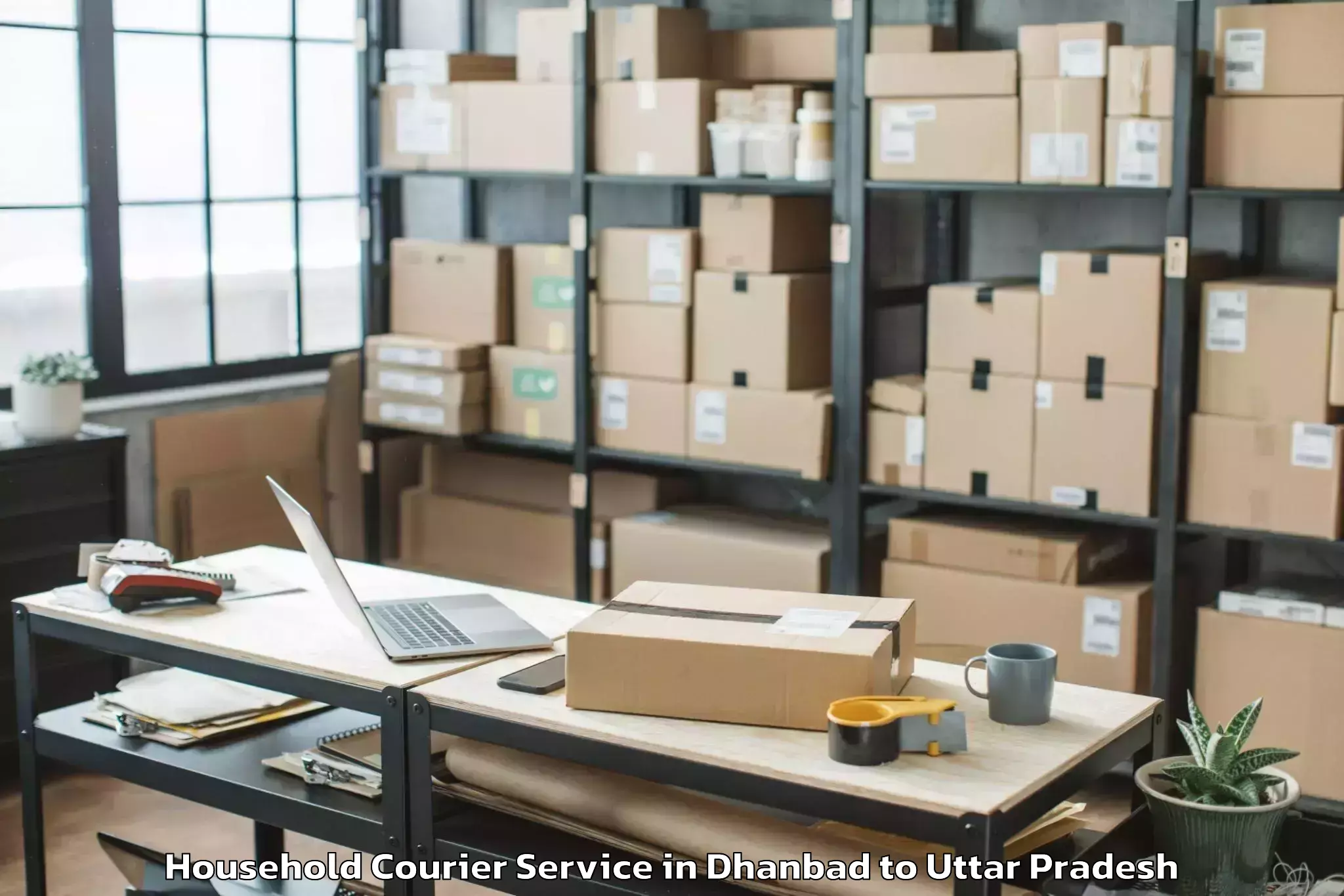 Reliable Dhanbad to Bharwari Household Courier